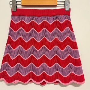 Cute crochet mini skirt